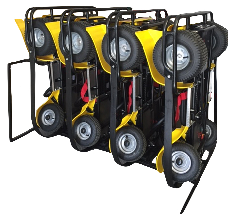 Pacer van rack for childrens electric Panther go karts.